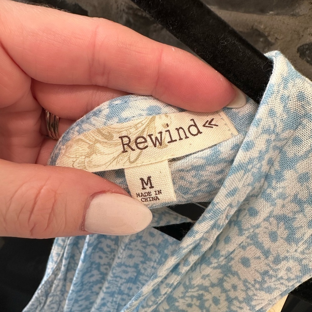 Light Blue Floral Romper - Picture 5 of 5